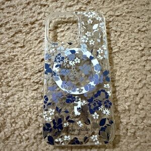 Kate Spade Blue and White Floral Phone Case
